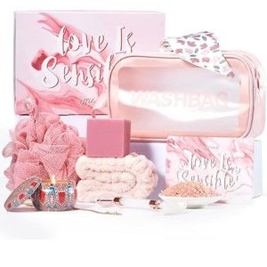 Gift Baskets For Women, 9pcs Rose Scented Bath And Body Works Gift Set